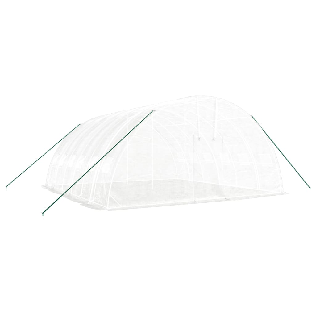 Vidaxl Tuinkas mit Stahlrahmen 36 m² 6x6x2,85 m Weiß