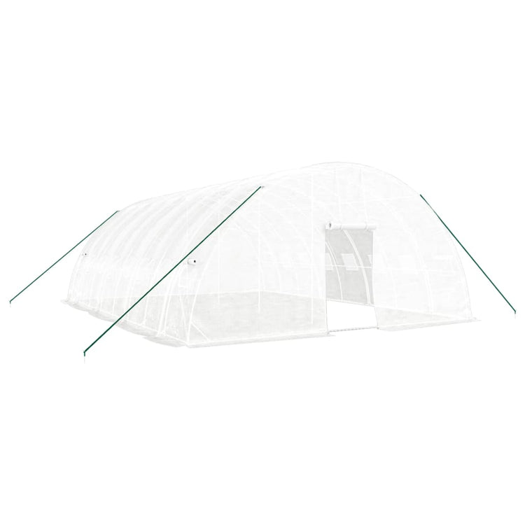 Vidaxl Tuinkas mit Stahlrahmen 48 m² 8x6x2,85 m Weiß