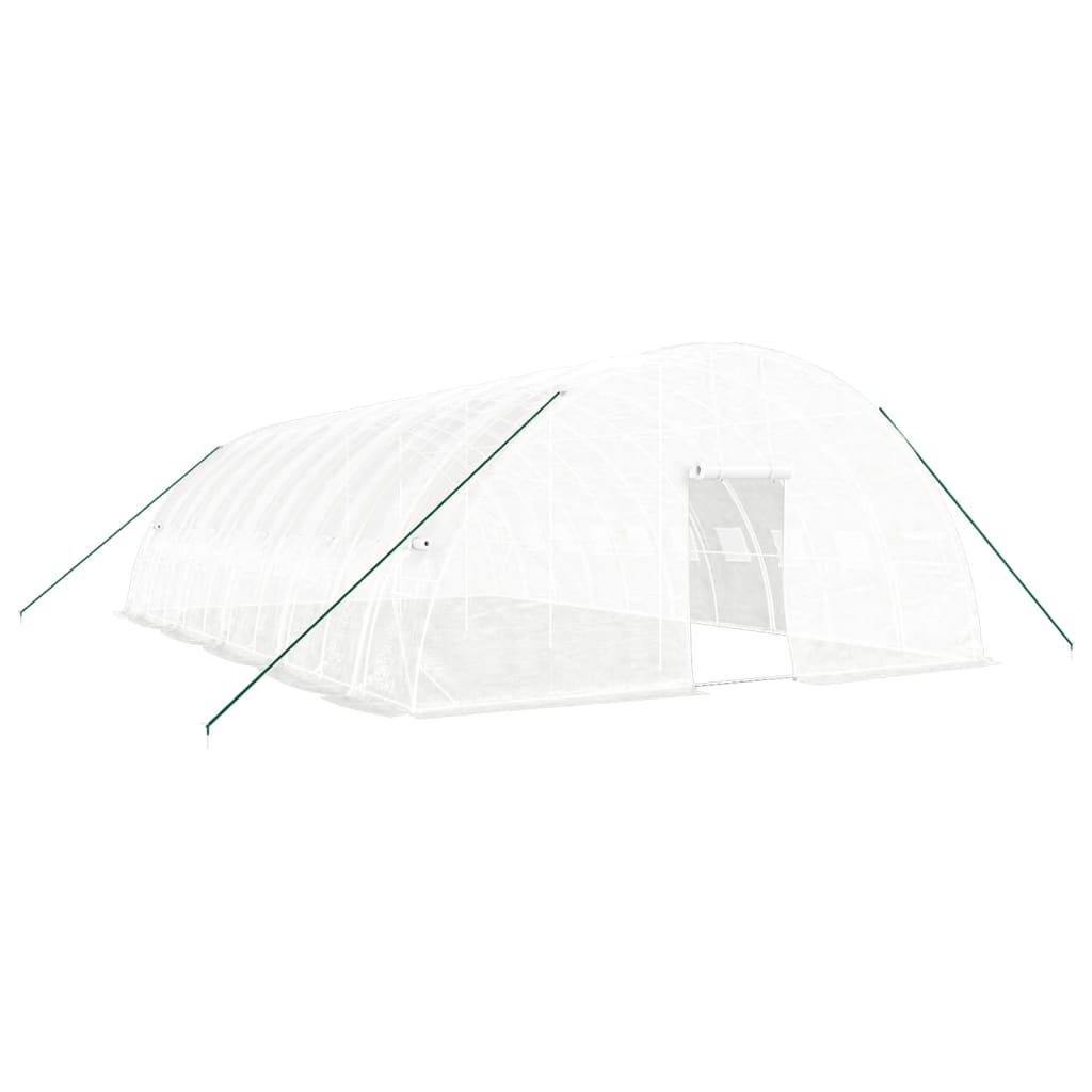 Vidaxl Tuinkas mit Stahlrahmen 60 m² 10x6x2,85 m Weiß