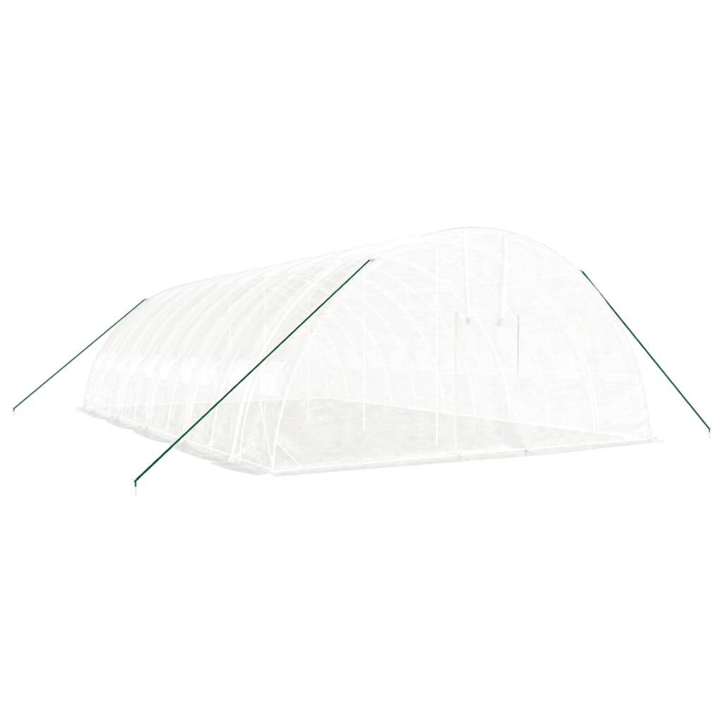 Vidaxl Tuinkas mit Stahlrahmen 60 m² 10x6x2,85 m Weiß