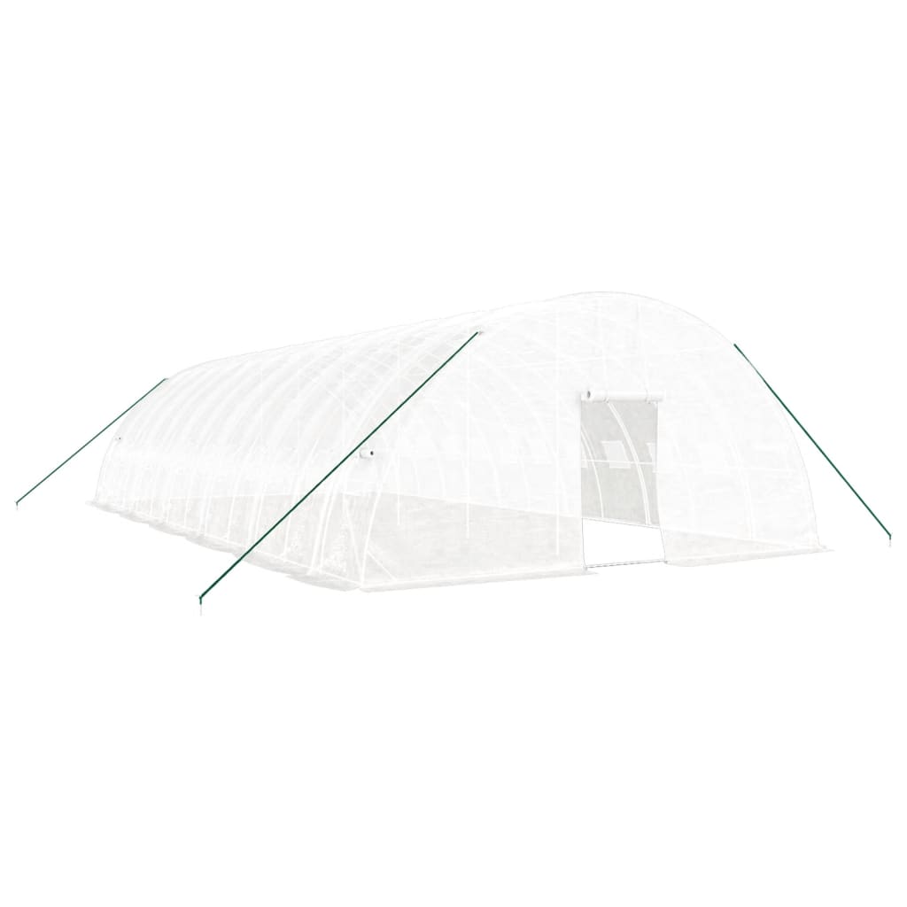 Vidaxl Tuinkas mit Stahlrahmen 72 m² 12x6x2,85 m Weiß