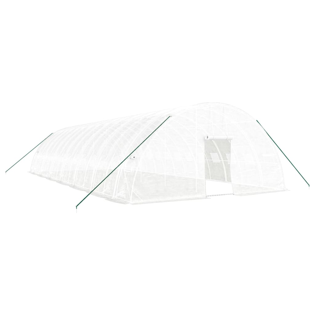 Vidaxl Tuinkas mit Stahlrahmen 84 m² 14x6x2,85 m Weiß