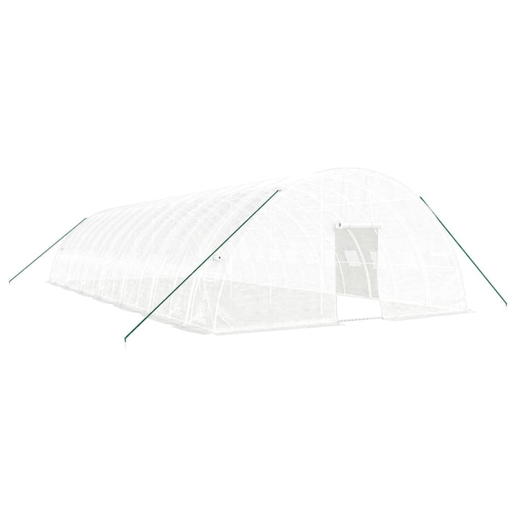 Vidaxl Tuinkas mit Stahlrahmen 84 m² 14x6x2,85 m Weiß