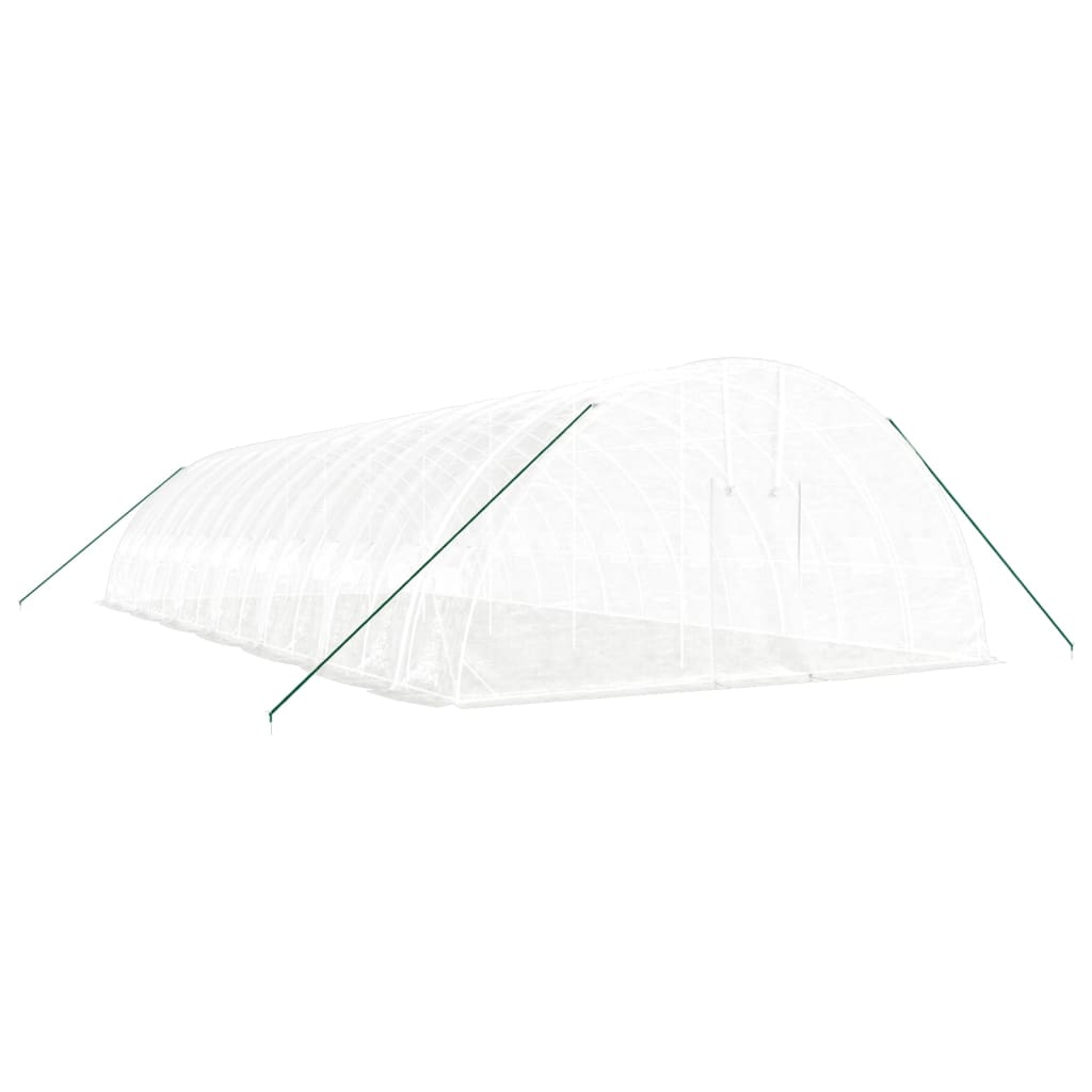 Vidaxl Tuinkas mit Stahlrahmen 84 m² 14x6x2,85 m Weiß