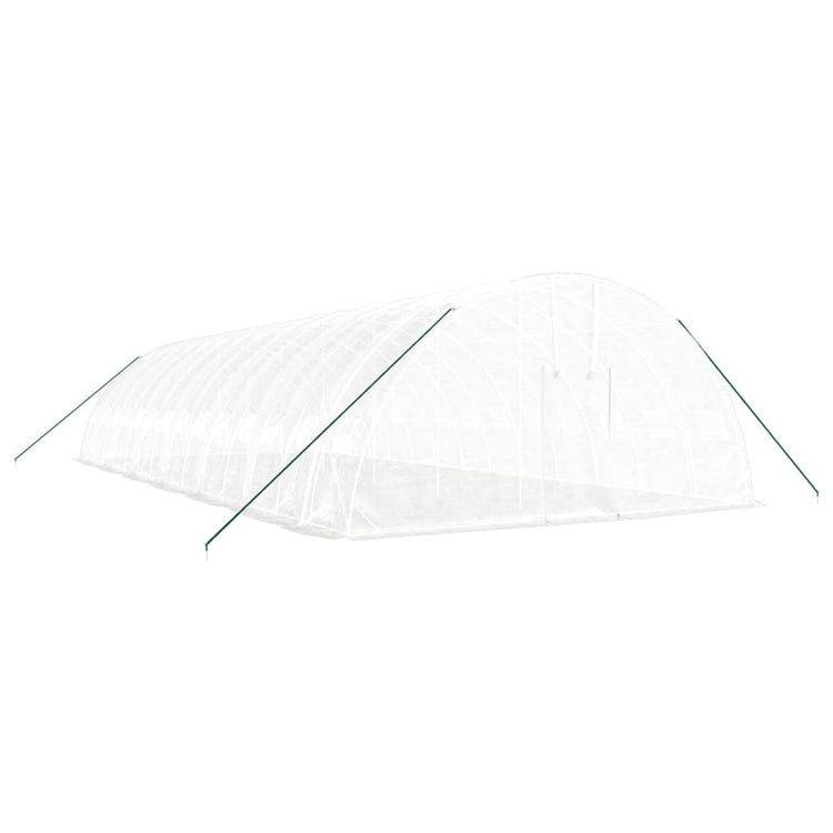 Vidaxl Tuinkas mit Stahlrahmen 84 m² 14x6x2,85 m Weiß