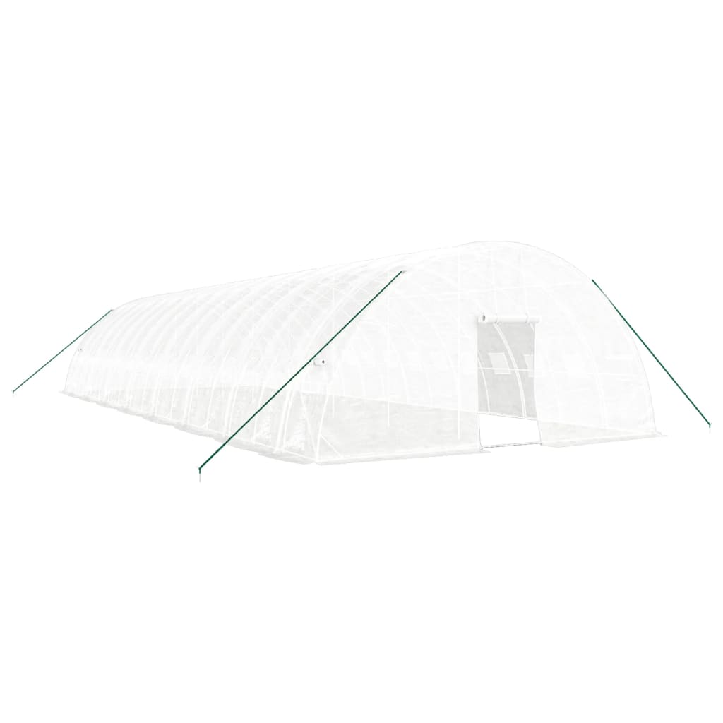 Vidaxl Tuinkas mit Stahlrahmen 96 m² 16x6x2,85 m Weiß