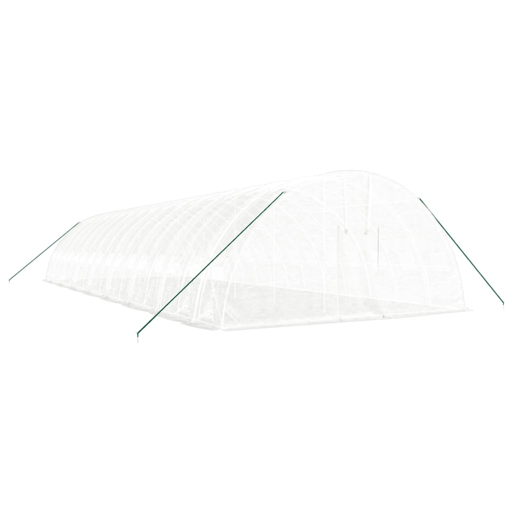 Vidaxl Tuinkas mit Stahlrahmen 96 m² 16x6x2,85 m Weiß
