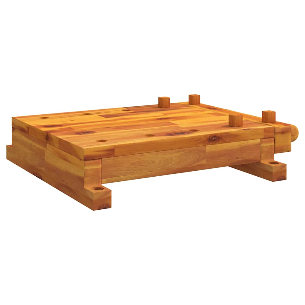 VIDAXL -Tabelle Arbeit Bank mit VICE 52x44x9,5 cm Festes Akazienholz
