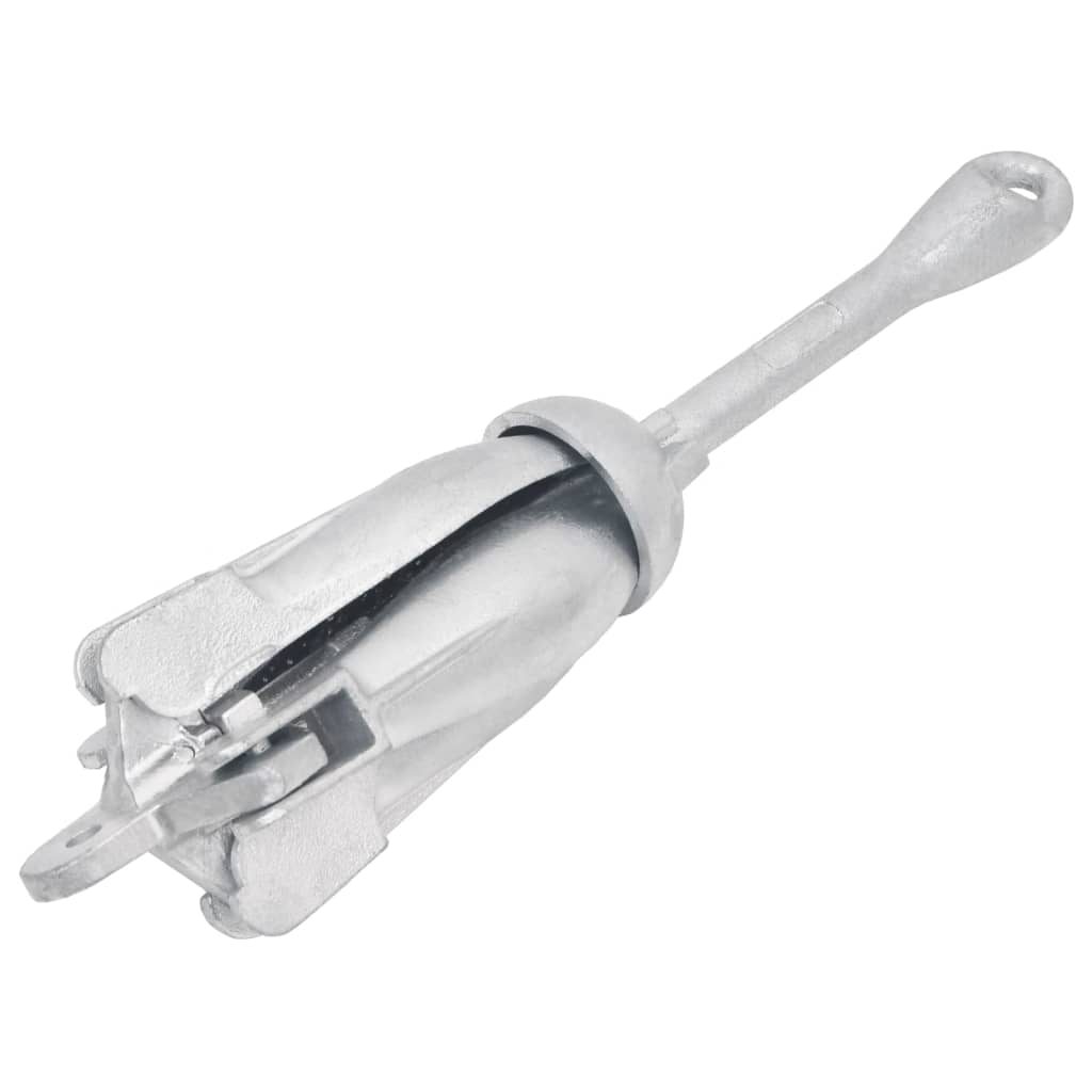 Vidaxl zusammenklappbar 4 kg thermisch verzinktes Gusseisensilber