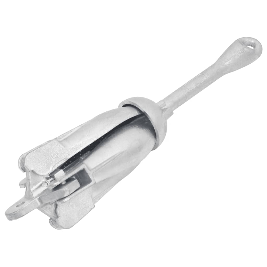 Vidaxl zusammenklappbar 6 kg thermisch verzinktes Gusseisensilber