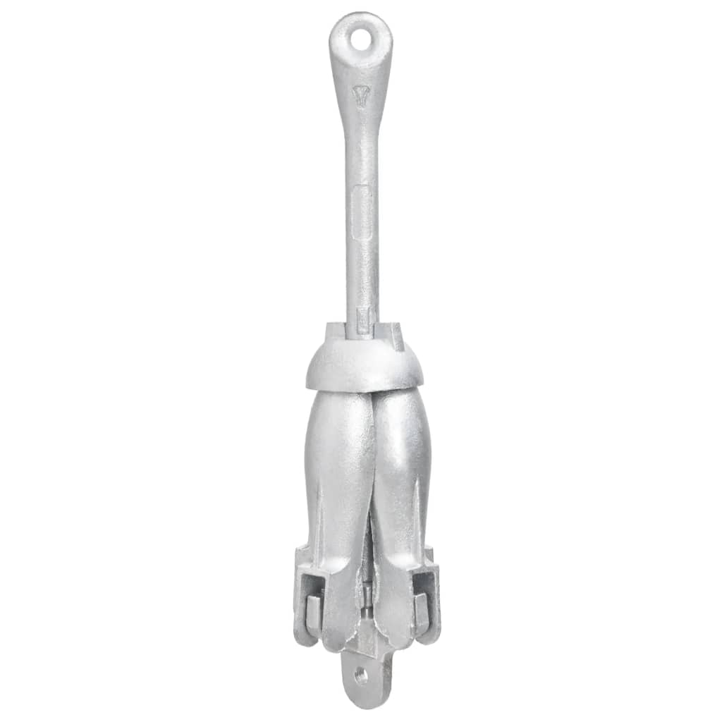 Vidaxl zusammenklappbar 8 kg thermisch verzinktes Gusseisen Silber