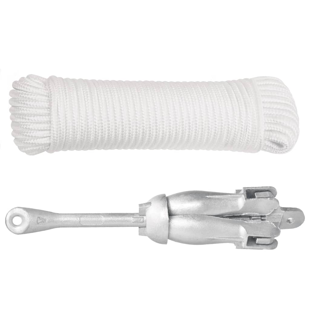 Vidaxl mit Seil zusammenklappbar 6 kg thermisch verzinktes Gusseisen