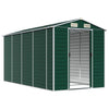 Vidaxl Garden Shed 191x385x198 cm verzinkter Stahlgrün