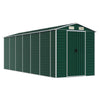 Vidaxl Garden Shed 191x555x198 cm verzinkter Stahlgrün