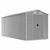 Vidaxl Garden Shed 191x470x198 cm verzinkter Stahl hellgrau