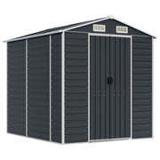 Vidaxl Garden Shed 191x215x198 cm verzinkter Stahl -Anthrazit -gelöscht - afbeelding 2