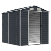 Vidaxl Garden Shed 191x215x198 cm verzinkter Stahl -Anthrazit -gelöscht - afbeelding 3