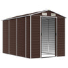 Vidaxl Garden Shed 191x300x198 cm verzinkter Stahlbraun