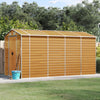 Vidaxl Garden Shed 191x385x198 cm verzinkter Stahl hellbraun