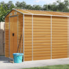 Vidaxl Garden Shed 191x470x198 cm verzinktes Stahl hellbraun