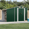 Vidaxl Garden Shed 277x192.5x179 cm verzinkter Stahlgrün