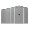Vidaxl Garden Shed 277x93x179 cm verzinkter Stahl grau