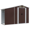 Vidaxl Garden Shed 277x93x179 cm verzinkter Stahl braun