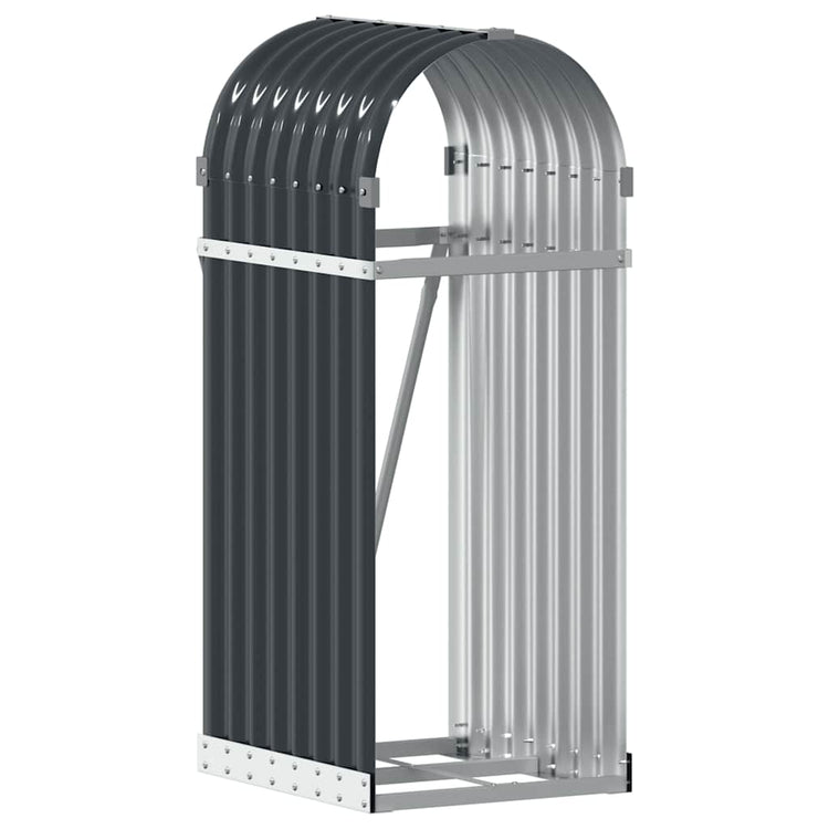 Vidaxl Brennholz Aufbewahrung 40x45x100 cm verzinkter Stahl -Anthrazit
