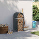 Vidaxl Brennholz Aufbewahrung 40x45x100 cm verzinkter Stahl -Anthrazit