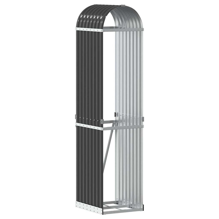 Vidaxl Brennholzlager 40x45x170 cm verzinkter Stahl -Anthrazit