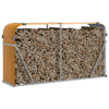 Vidaxl Brennholz Aufbewahrung 180x45x100 cm verzinktes Stahlhellbraun