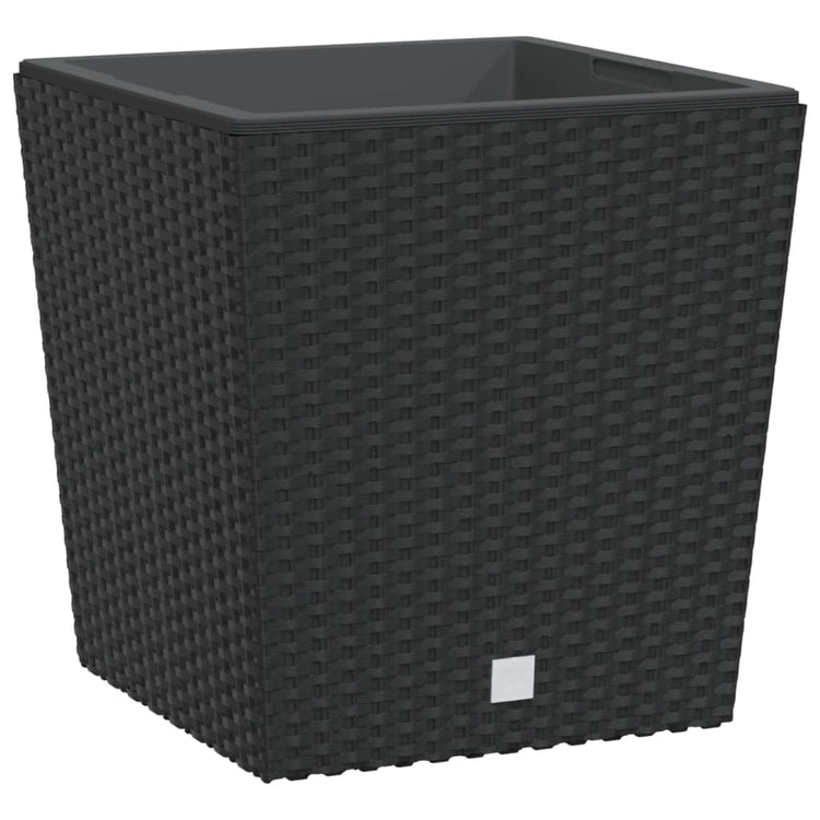 Vidaxl -Planer mit abnehmbarem Bak Rattan Look 21 32 l PP Anthrazit
