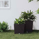 Vidaxl Pflanzer mit abnehmbarem Bak Rattan Look 21 32 l PP Brown
