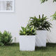 Vidaxl -Planer mit abnehmbarem Bak Rattan Look 21 32 L PP Weiß