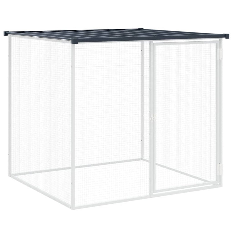 VIDAXL -Hühnchen -Stall mit Dach 103x98x90 cm verzinkter Stahl -Anthrazit