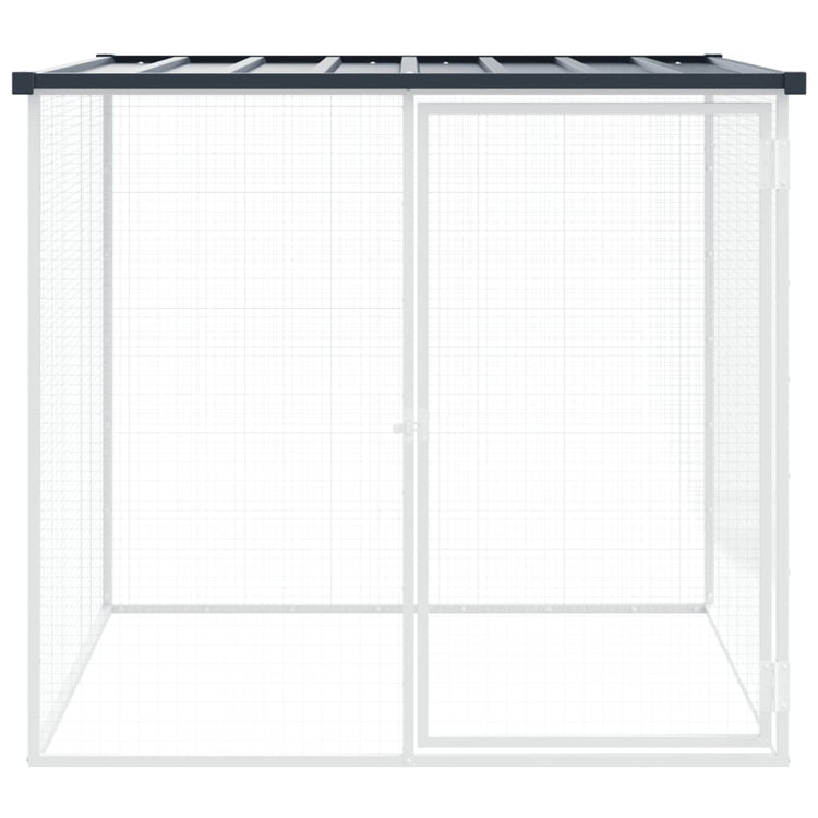 VIDAXL -Hühnchen -Stall mit Dach 103x98x90 cm verzinkter Stahl -Anthrazit