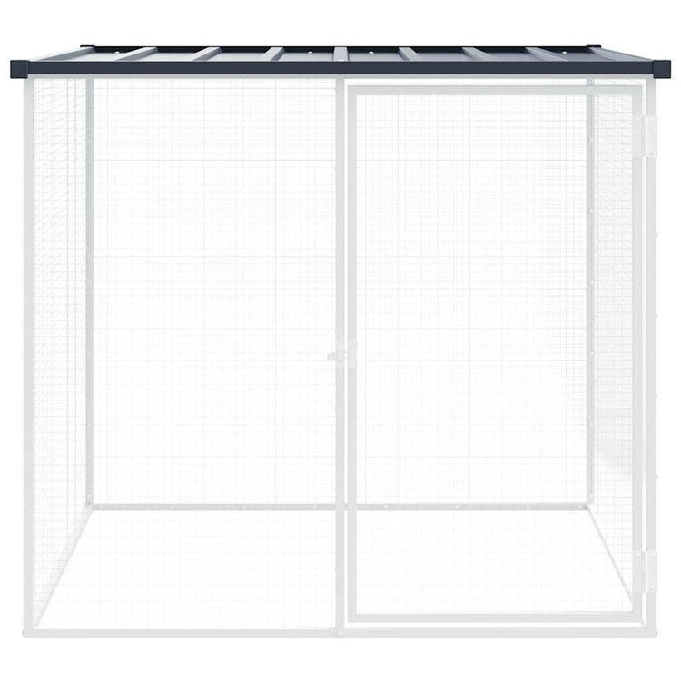 VIDAXL -Hühnchen -Stall mit Dach 103x98x90 cm verzinkter Stahl -Anthrazit