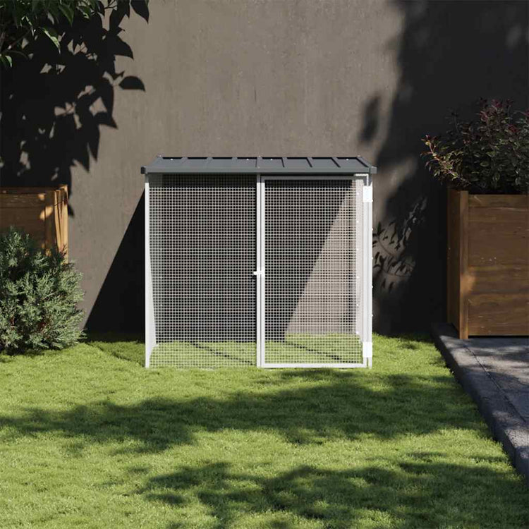 VIDAXL -Hühnchen -Stall mit Dach 103x98x90 cm verzinkter Stahl -Anthrazit
