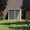 VIDAXL -Hühnchenstall mit Dach 103x98x90 cm verzinkter Stahl hellgrau