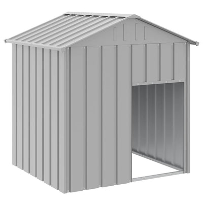 VIDAXL DOGOFT mit Dach 117x103x123 cm verzinkter Stahl