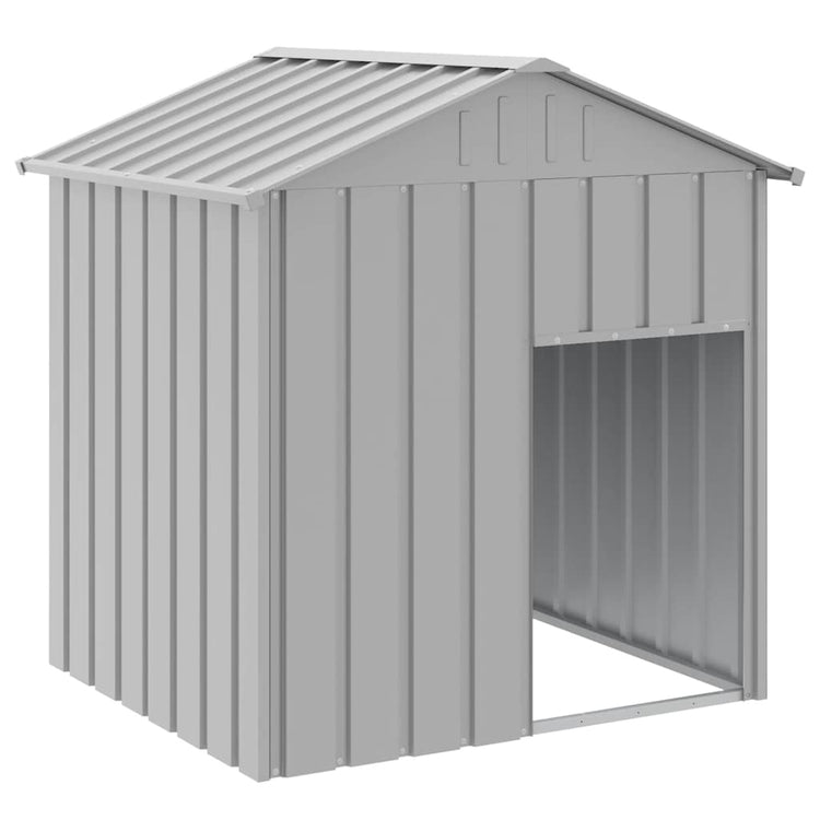 VIDAXL DOGOFT mit Dach 117x103x123 cm verzinkter Stahl
