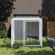 VIDAXL -Hühnchen -Coop mit Lauf 110x201x110 cm verzinkter Stahl -Anthrazit
