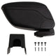 VIDAXL-Armlehre 13x31x (31-44) cm schwarz