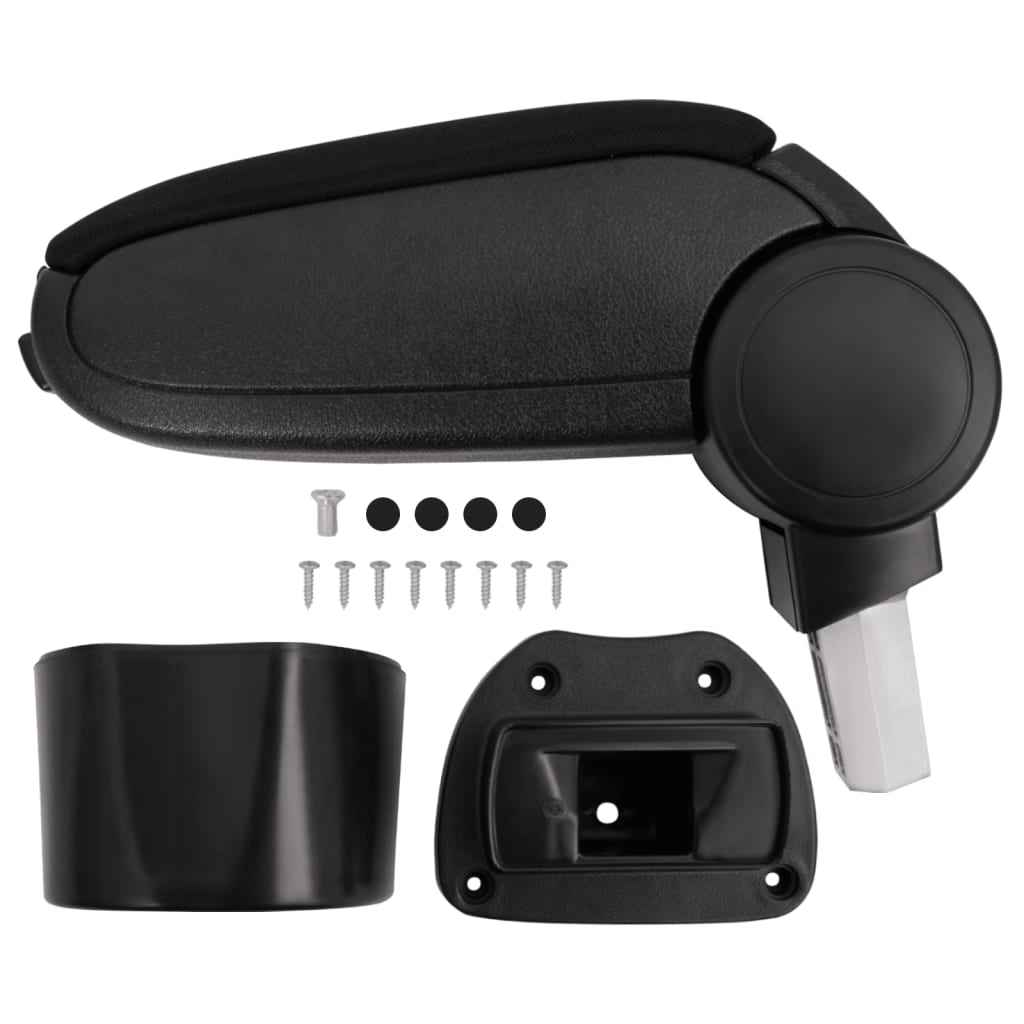VIDAXL-Armlehne 14,5x31,5x (30-48) cm Schwarz