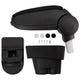 VIDAXL Armlast 12x36x (33,5-48) cm schwarz