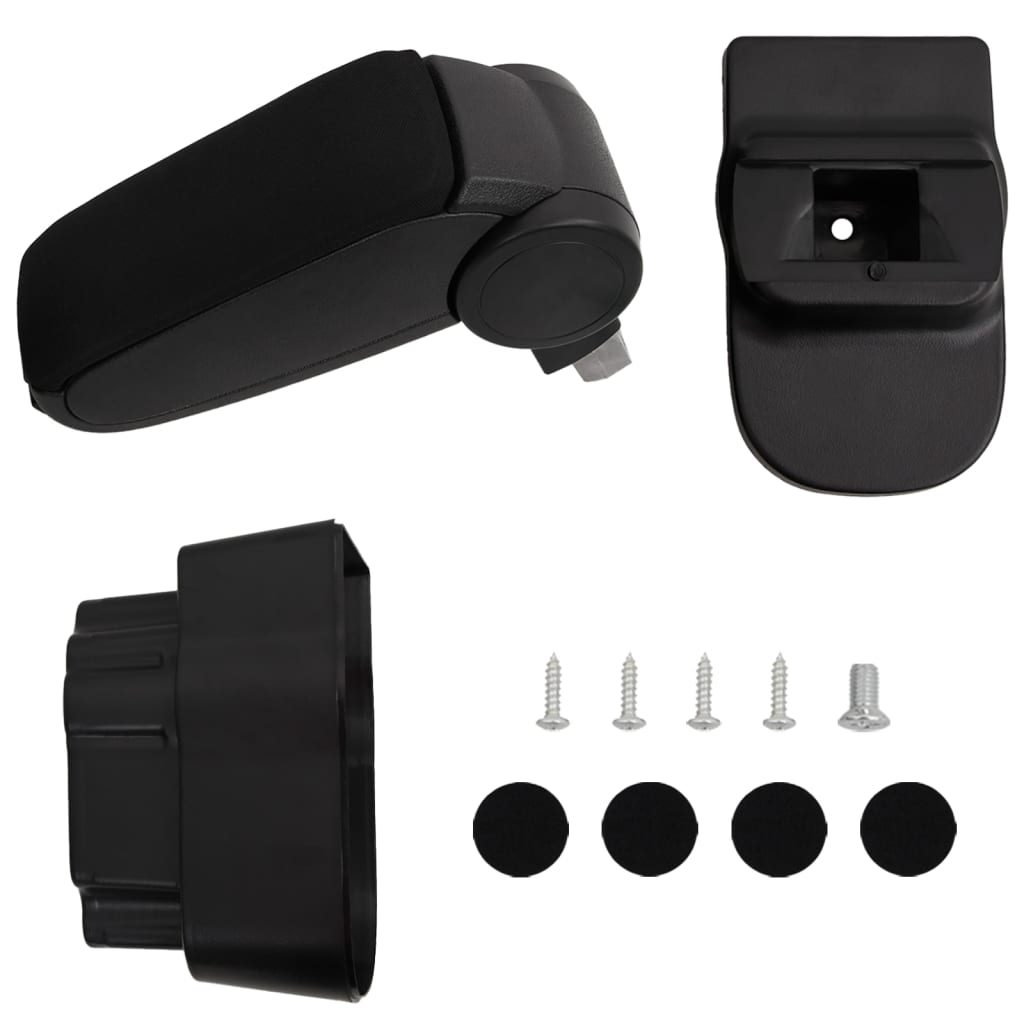 VIDAXL-Armlehre 12x37x (31-48) cm schwarz
