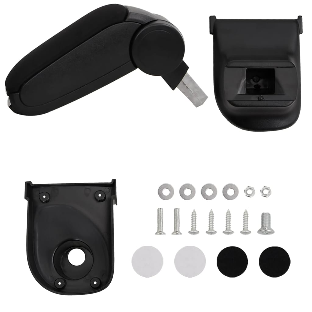 VIDAXL-Armlehne 15x35x (30-47) cm schwarz