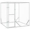 Vidaxl -Hundezwinger für außen 2x2x2 m verzinktes Stahl Silber