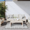 Vidaxl außerhalb des Teppichs reversibler 80x150 cm grau und weiß