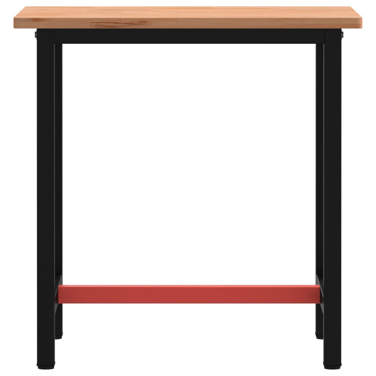 Vidaxl Workbench 80x55x81,5 cm Festes Buchenholz und Metall